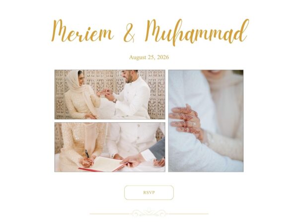 Canva Wedding Website Template | Editable Digital Wedding Invitation with RSVP | Countdown Timer | Schedule & Map | Instant Download
